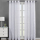 Miller Sheer Grommet Top Embroidered Panel Pair (Set of 2 )-Wholesale Beddings
