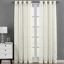 Miller Sheer Grommet Top Embroidered Panel Pair (Set of 2 )-Wholesale Beddings