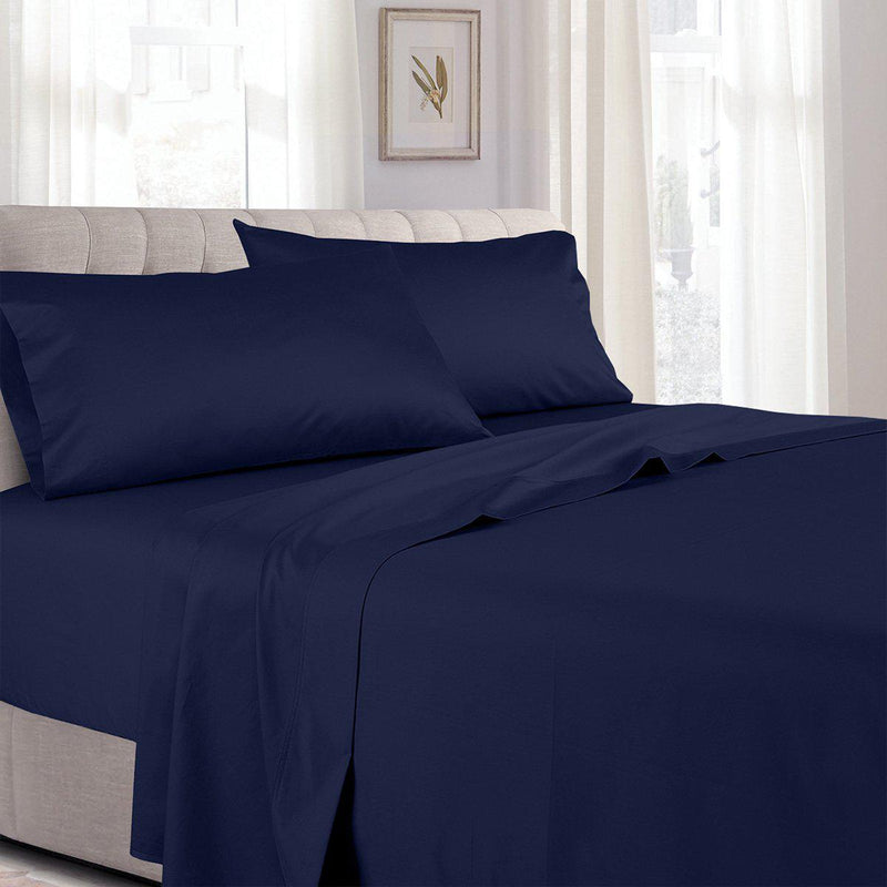 Olympic Queen 100% Cotton Sateen Sheets 300tc Solid Sheet Set-Wholesale Beddings