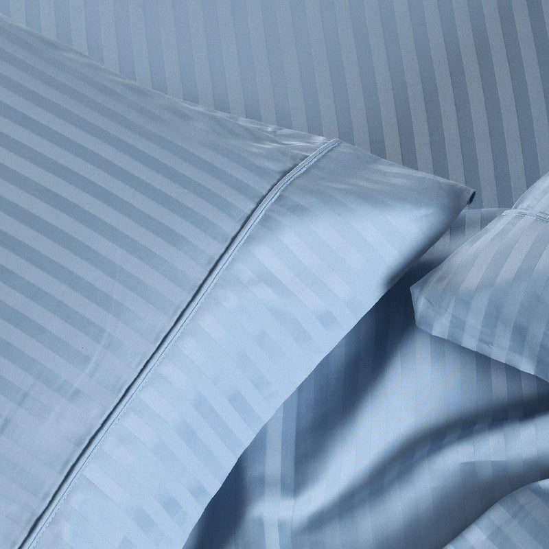 Olympic Queen 650 Thread Count Damask Striped Sheets-Wholesale Beddings