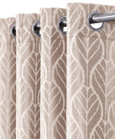 Pair Hilton Blackout Curtains Jacquard Thermal Insulated Set of 2 Panels-Wholesale Beddings