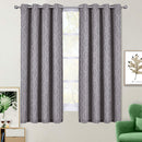 Pair Hilton Blackout Curtains Jacquard Thermal Insulated Set of 2 Panels-Wholesale Beddings