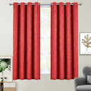 Pair Hilton Blackout Curtains Jacquard Thermal Insulated Set of 2 Panels-Wholesale Beddings