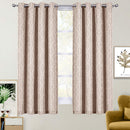 Pair Hilton Blackout Curtains Jacquard Thermal Insulated Set of 2 Panels-Wholesale Beddings