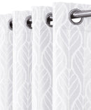 Pair Hilton Blackout Curtains Jacquard Thermal Insulated Set of 2 Panels-Wholesale Beddings