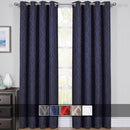 Pair Hilton Blackout Curtains Jacquard Thermal Insulated Set of 2 Panels-Wholesale Beddings