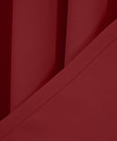 Pair Red Ava Grommet Blackout Weave Curtain Panels With Tie Backs (Set Of 2)-Wholesale Beddings