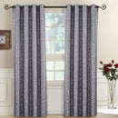 Pair (Set of 2) Top Grommet Window Curtain Panels Abstract Jacquard Tuscany, 104 Inches Total Width.-Wholesale Beddings
