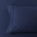 Pair Standard Or King Pillowcases 600 Thread Count 100% Cotton Damask Striped-Wholesale Beddings