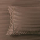 Pair of Pillowcases Wrinkle-Free 650Tc Cotton Damask Striped-Wholesale Beddings