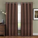 Prairie Contemporary Leafy Design Blackout Grommet Curtain Panel (Single)-Wholesale Beddings