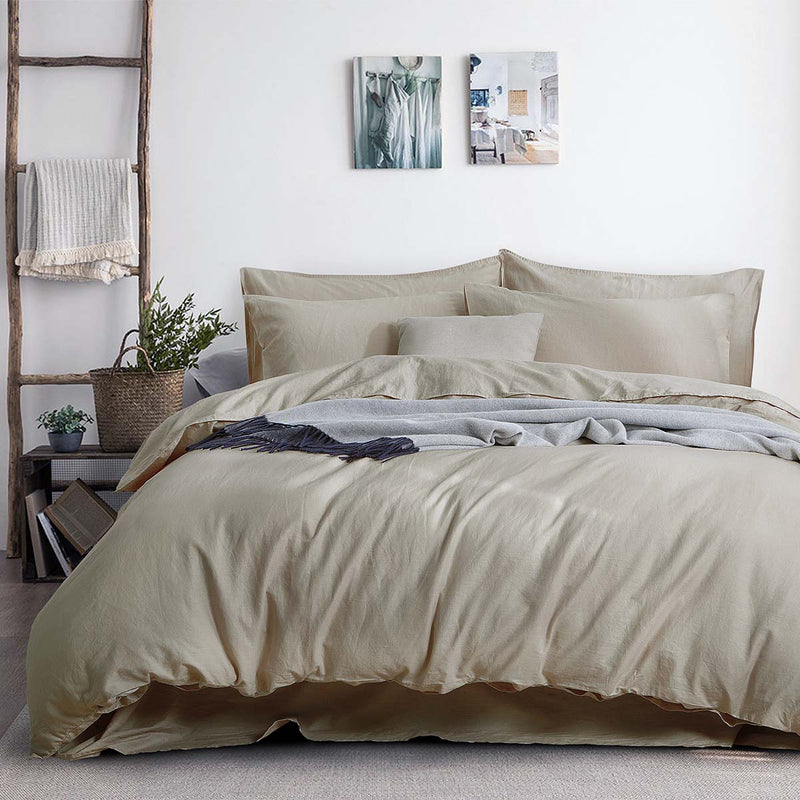 Linen/Cotton Vintage Duvet Cover Set