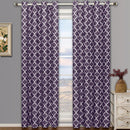 Purple Meridian Room-Darkening Thermal Insulated Curtain Pair (Set of 2 Panels)-Wholesale Beddings