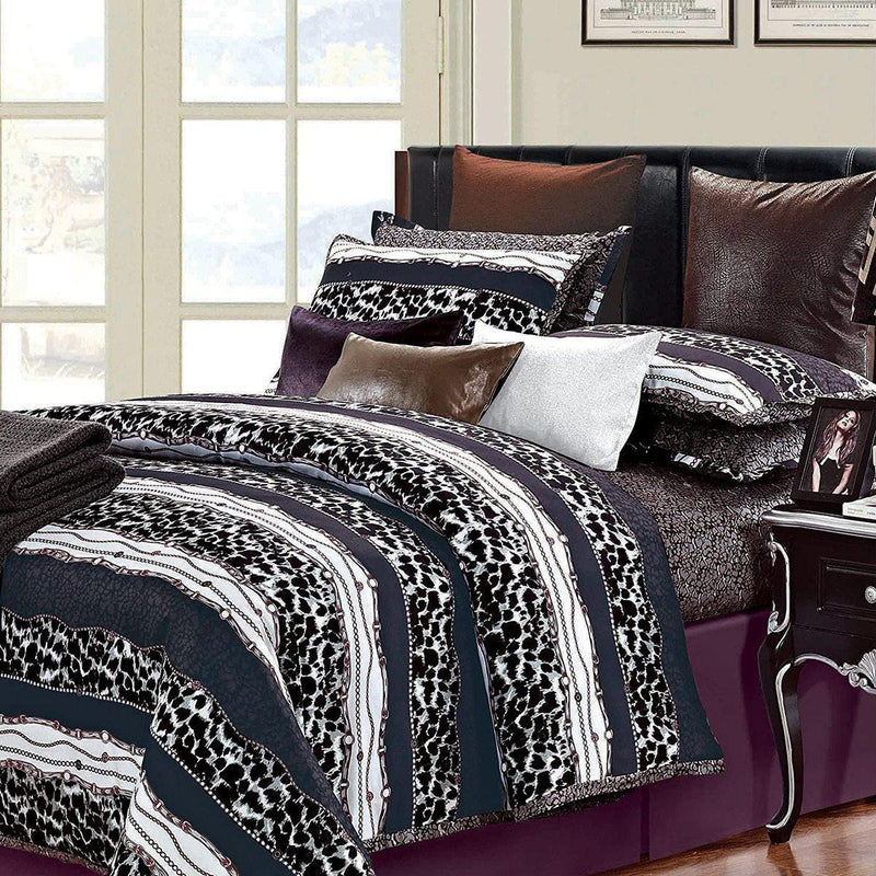 Queen Size 7 Piece Passionate Cotton Duvet Cover Set-Wholesale Beddings