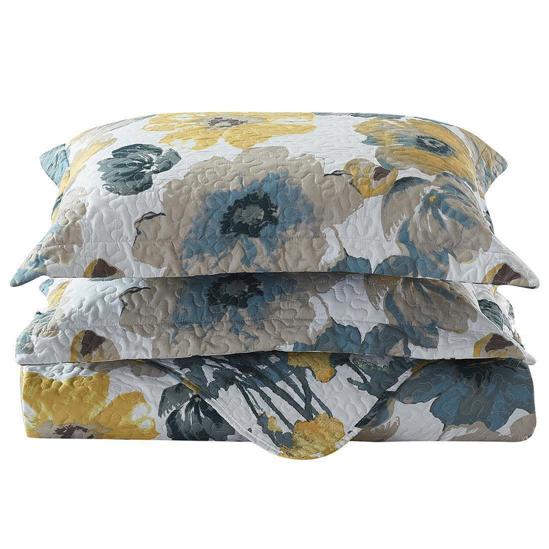 Reversible Oversize Quilt / Bedspread Set - Leahanna-Wholesale Beddings