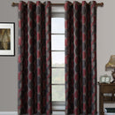 Savanna Inspired Jacquard Curtains Grommet Panels (Set of 2)-Wholesale Beddings