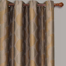 Savanna Inspired Jacquard Curtains Grommet Panels (Set of 2)-Wholesale Beddings