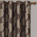 Savanna Inspired Jacquard Curtains Grommet Panels (Set of 2)-Wholesale Beddings