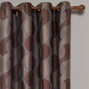 Savanna Inspired Jacquard Curtains Grommet Panels (Set of 2)-Wholesale Beddings