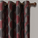 Savanna Inspired Jacquard Curtains Grommet Panels (Set of 2)-Wholesale Beddings