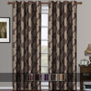Savanna Inspired Jacquard Curtains Grommet Panels (Set of 2)-Wholesale Beddings