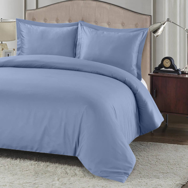 Silky Cotton, Bamboo-Cotton Blended Oversized Duvet Cover Set 3-Piece (Hybrid)-Wholesale Beddings