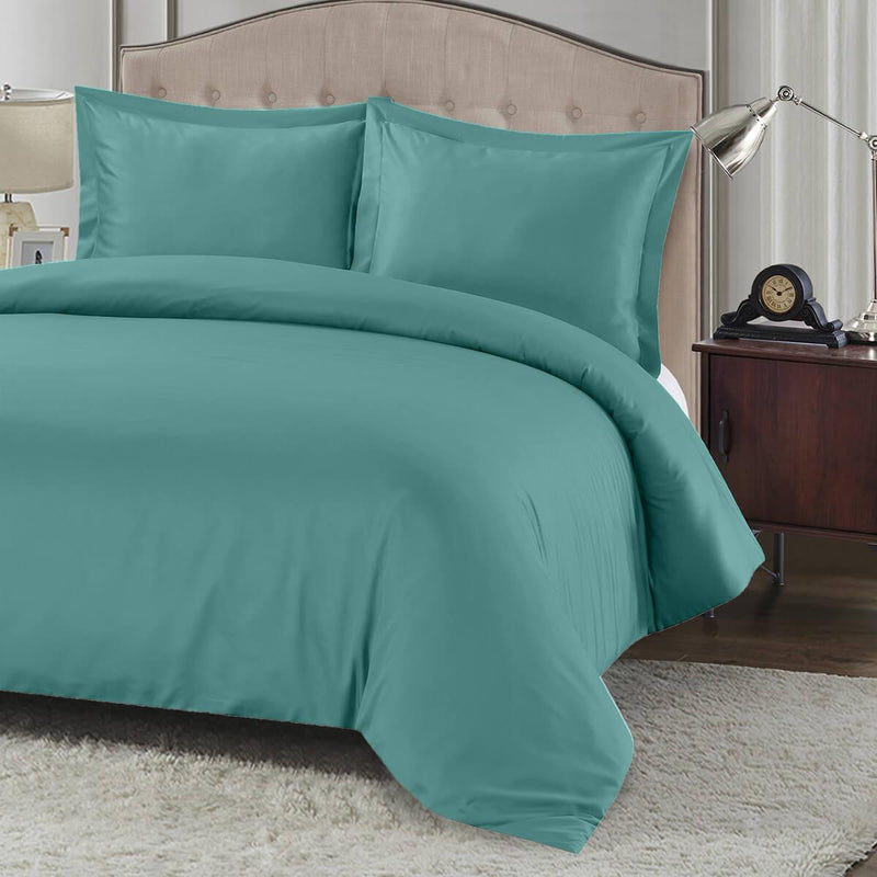 Silky Cotton, Bamboo-Cotton Blended Oversized Duvet Cover Set 3-Piece (Hybrid)-Wholesale Beddings