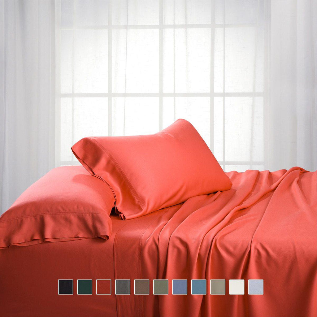 Bamboo Cotton Bed Sheets Sets Hybrid