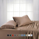 Silky Cotton, Bamboo-Cotton Blended Split King Dual King Adjustable Bed Sheets Set (Hybrid)-Wholesale Beddings