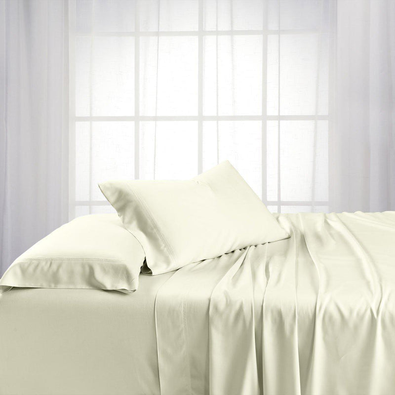 Silky Cotton, Bamboo-Cotton Blended Top Split King Sheet Sets (Flex Head Split King ) (Hybrid)-Wholesale Beddings