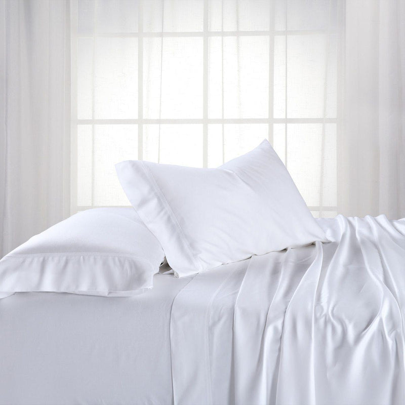 Silky Cotton, Bamboo-Cotton Blended Top Split King Sheet Sets (Flex Head Split King ) (Hybrid)-Wholesale Beddings