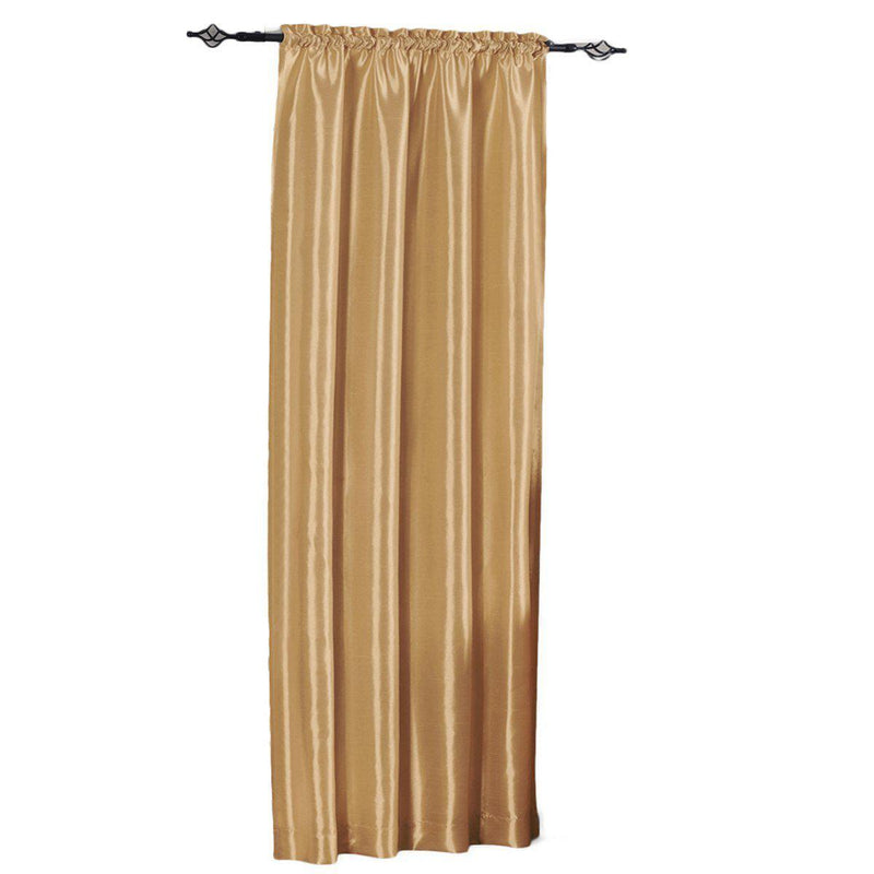Soho Faux Silk Curtain Panels or Waterfall Valance (Single)-Wholesale Beddings