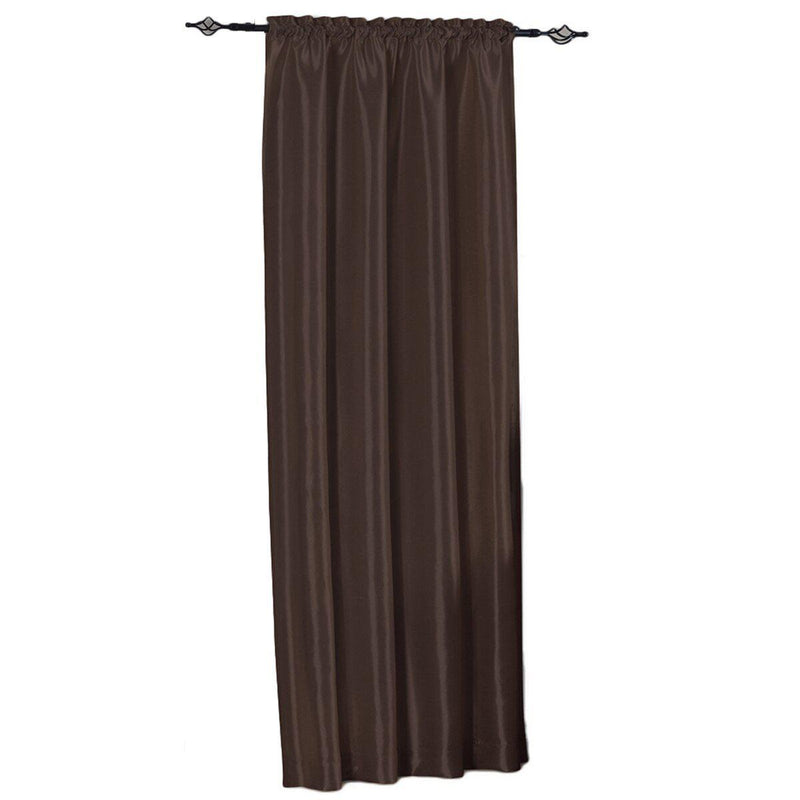 Soho Faux Silk Curtain Panels or Waterfall Valance (Single)-Wholesale Beddings