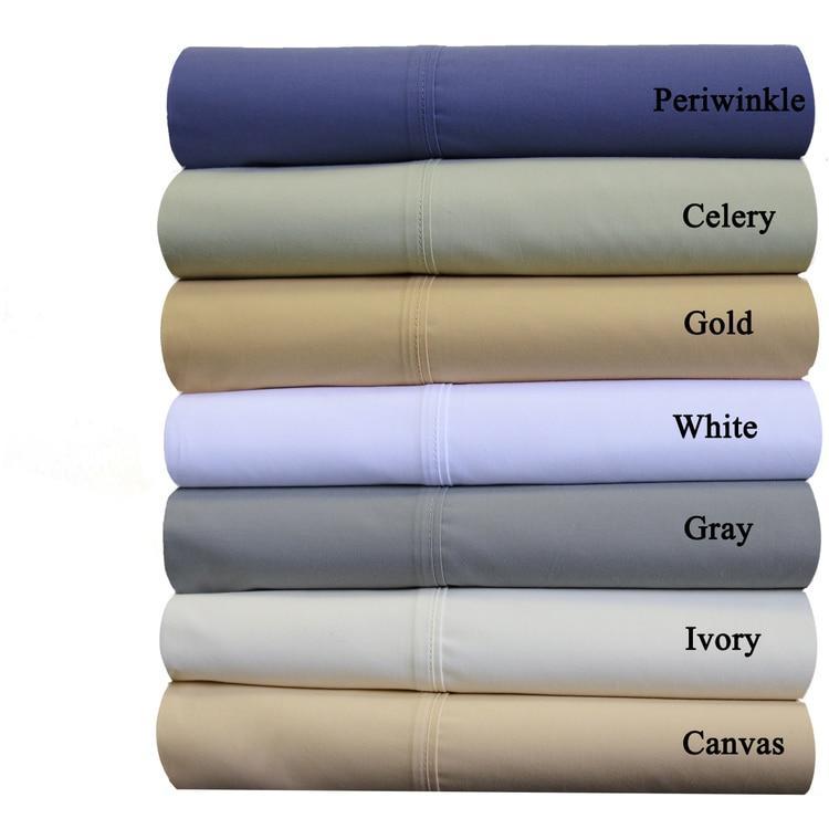 Split Cal-King Sheets Abri Cotton Percale Crispy Super Soft Sheet Set-Wholesale Beddings