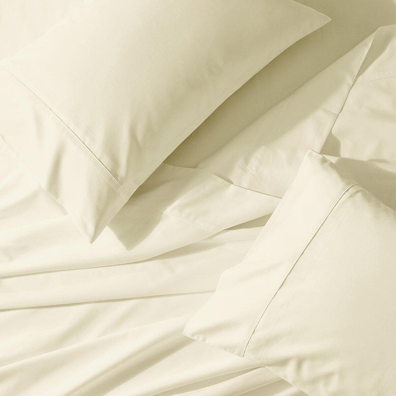 Split Cal-King Sheets Abri Cotton Percale Crispy Super Soft Sheet Set-Wholesale Beddings