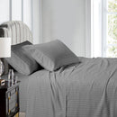 Split King Sheet Set Luxury 608 Thread Count Damask Stripe 100% Cotton-Wholesale Beddings