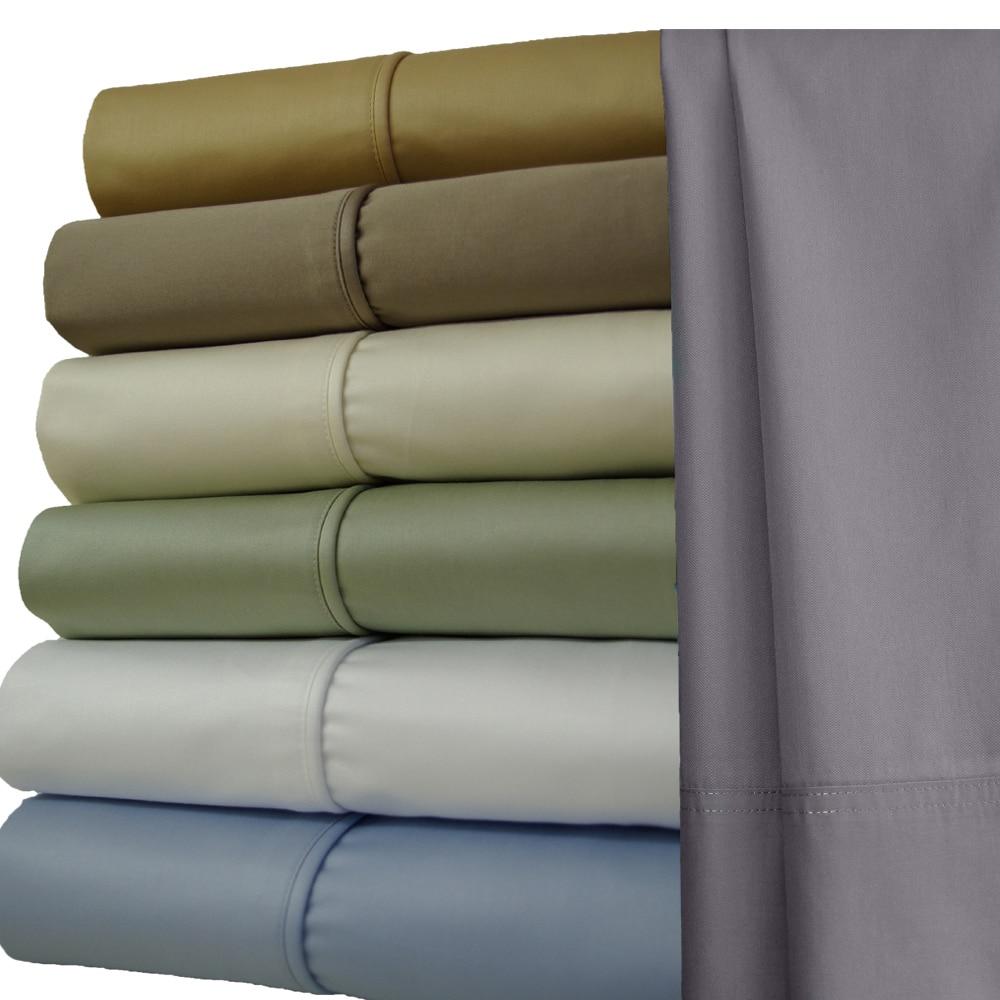 Split King Sheets 1000 Thread Count 100% Cotton Solid Sheet Sets