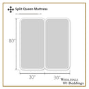 Split Queen Sheet Set 340TC 100% Pure Cotton-Wholesale Beddings