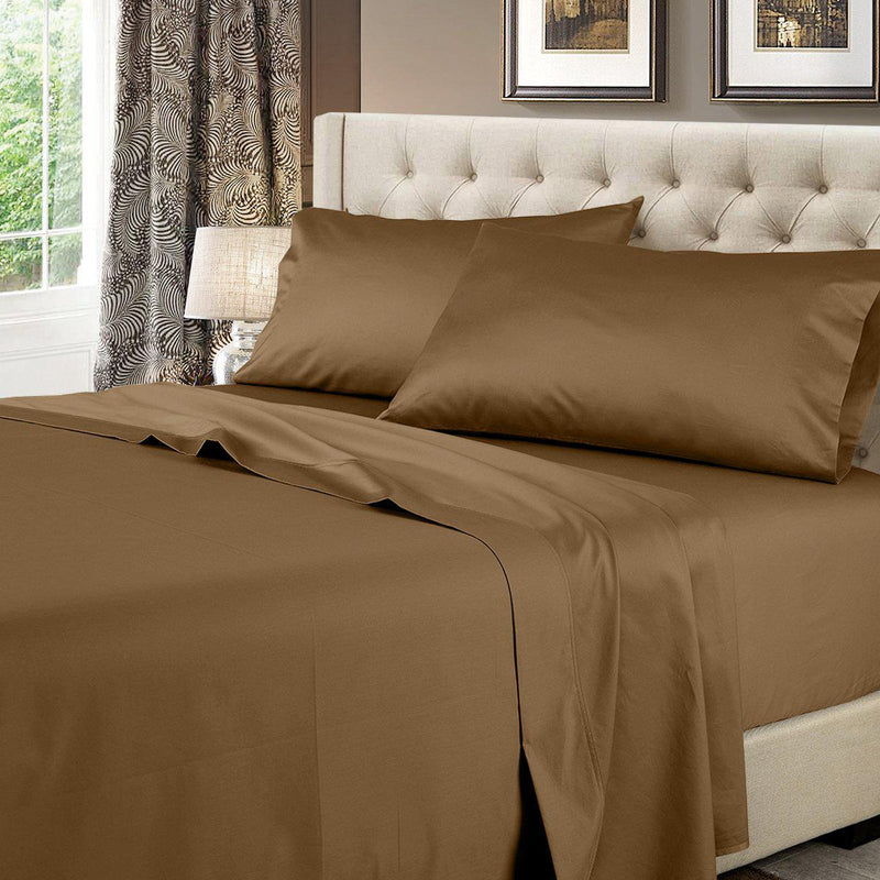 Weekender 600 Thread Count Cotton-Blend Sheet Set Sandstone / Split King