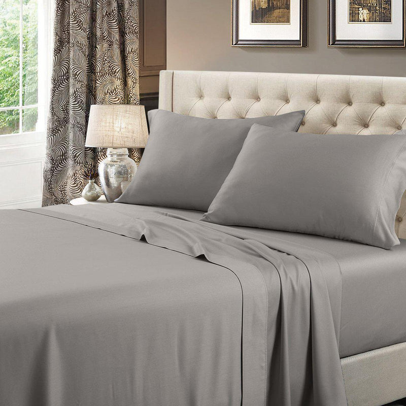 Split Top "Head Split" California King Sheets 600 Thread Count 100% Cotton Solid-Wholesale Beddings