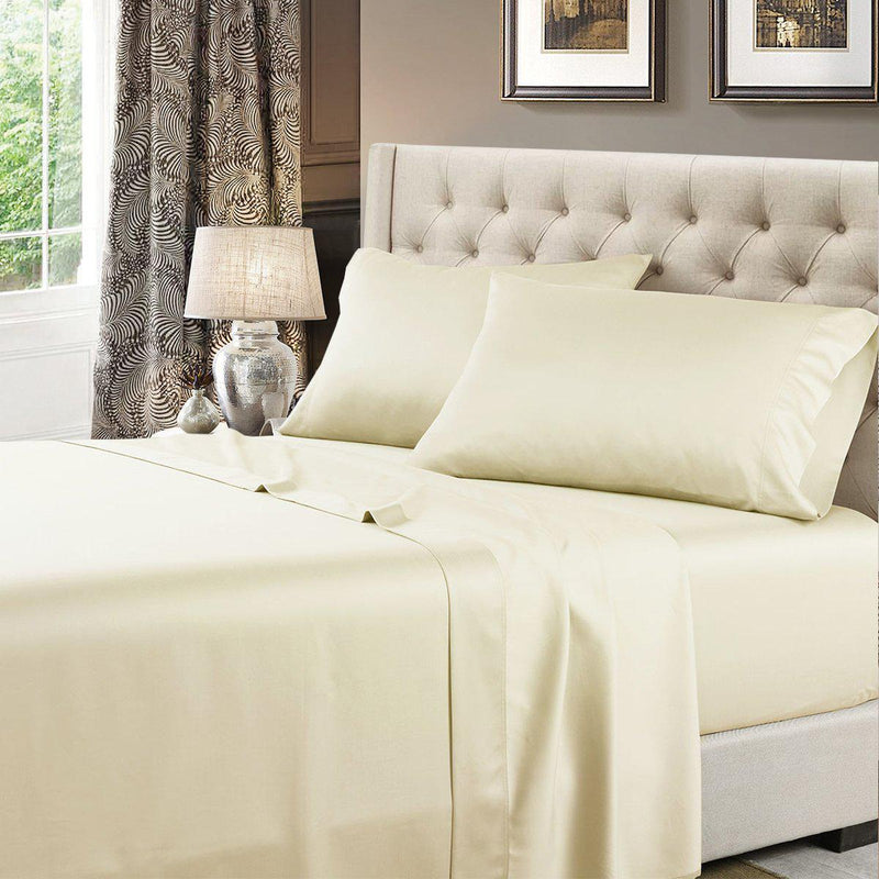 Split Top "Head Split" California King Sheets 600 Thread Count 100% Cotton Solid-Wholesale Beddings