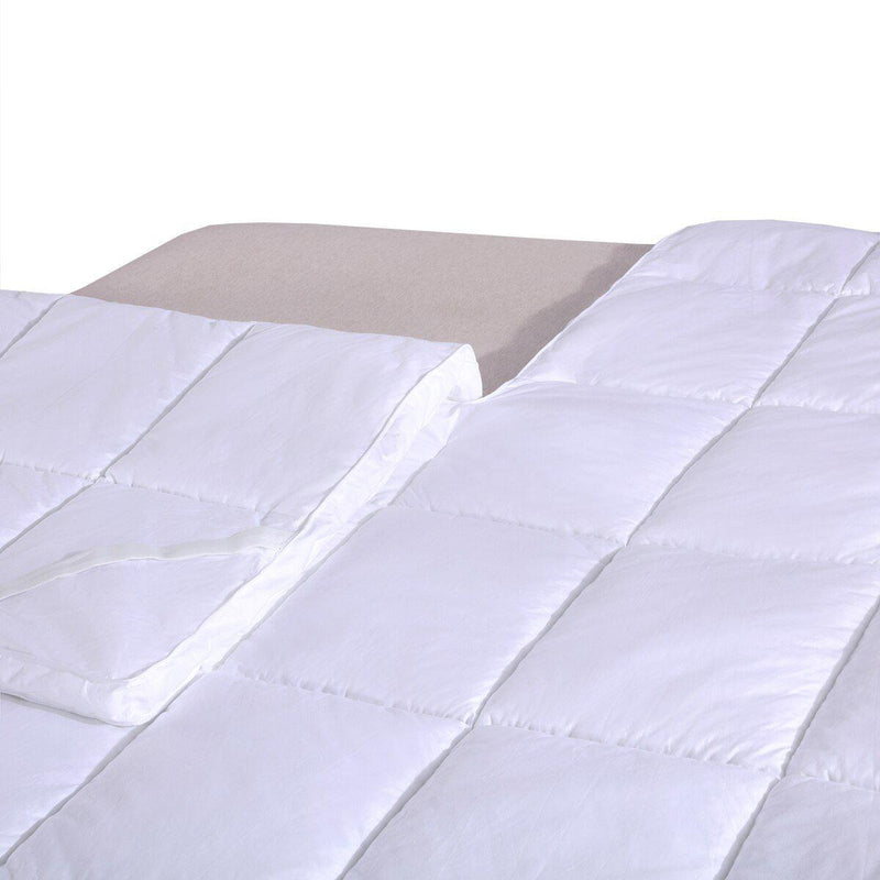 Split Top King (Flex King) 2 Inch Thick Mattress Topper 100% Cotton Shell-Wholesale Beddings
