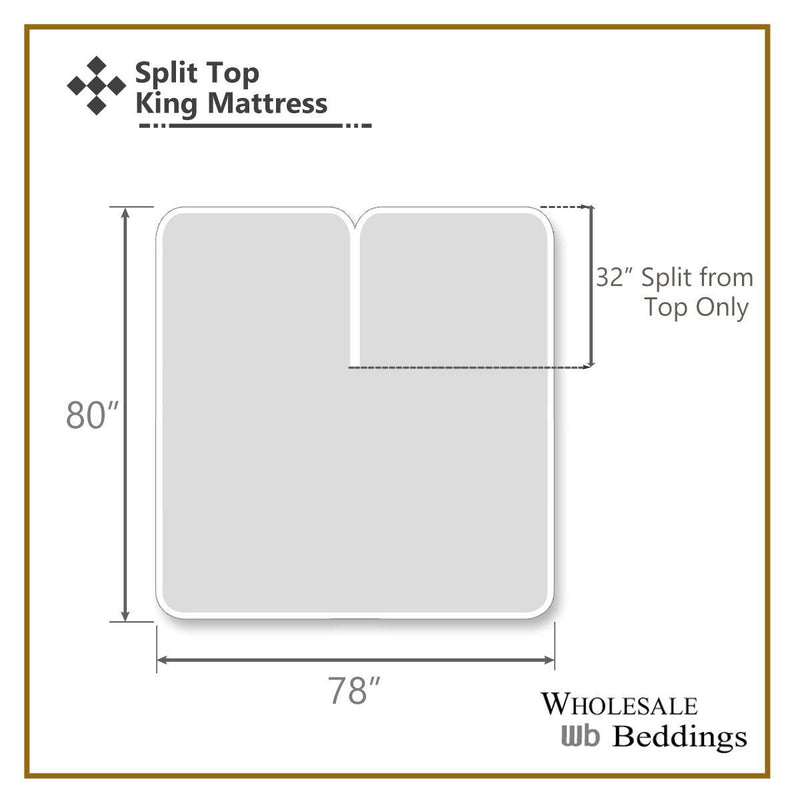 Split Top King ( Flex Top King ) Percale Sheet Set-Wholesale Beddings