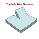 Split Top King Plush 2 Inches Mattress Pad Down Alternative Anchor Bands-Wholesale Beddings