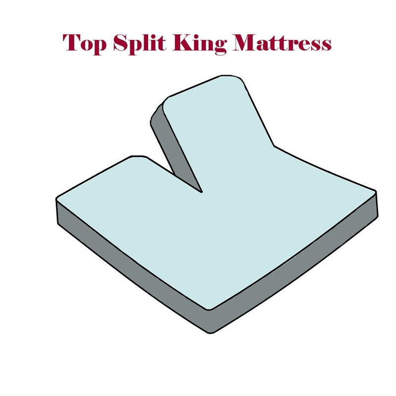 Split Top King Sheets 600 Thread Count 100% Cotton (Half Split Fitted)-Wholesale Beddings