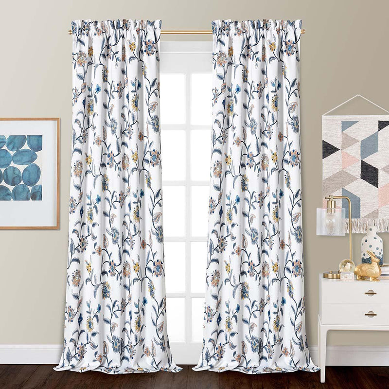 Spring Vine Room Darkening Curtain Panel Pair - 84 Inches Long-Wholesale Beddings