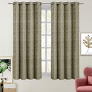 Tabitha Flower Curtains Jacquard Grommet Top Panels (Single)-Wholesale Beddings