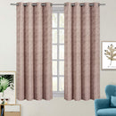 Tabitha Flower Curtains Jacquard Grommet Top Panels (Single)-Wholesale Beddings