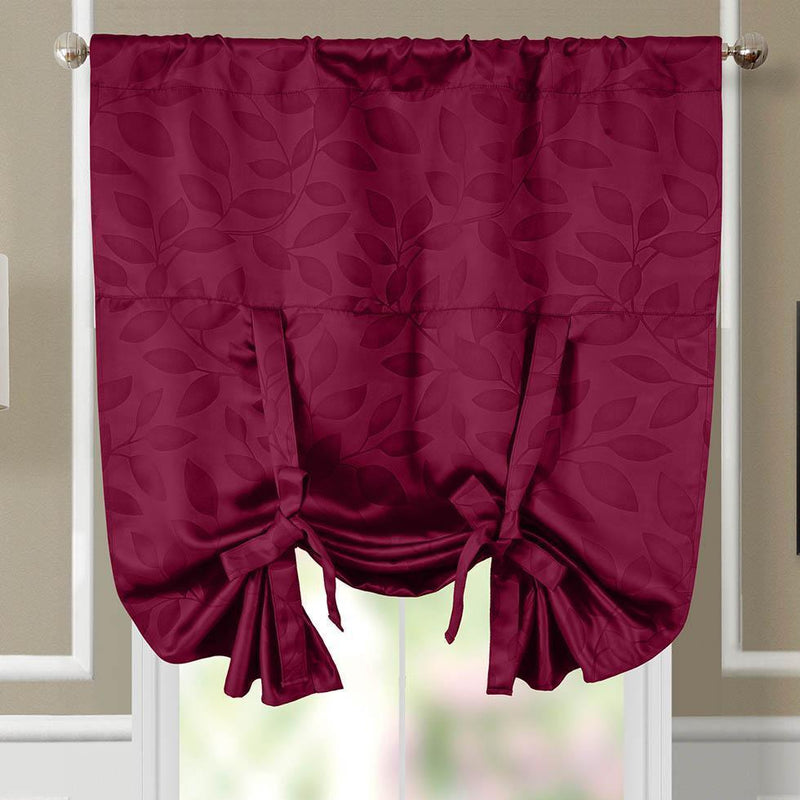 Tie Up Window Curtain Shade ( 37" W X 63" L) Virginia Rod Pocket Room Darkening-Wholesale Beddings