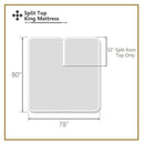 Top Split (Flex Top) King Fitted Sheet Only -100% Bamboo Viscose-Wholesale Beddings